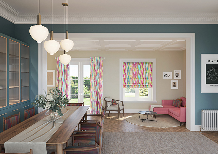 Bombay Velvet, Pop Fusion - Motorised Roman Blind - Image 8
